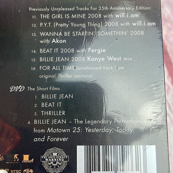 MICHAEL JACKSON // Thriller (25th Anniversary) [CD + DVD, NEW] SEALED!!! - Picture 5 of 6